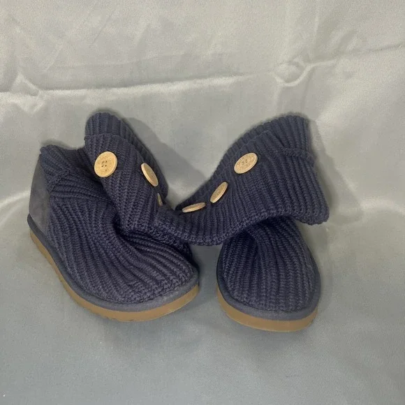 UGG Australia Boots Classic Cardy Knit Tall Boot Womens 8 Sweater Cottage Core - Picture 12 of 13